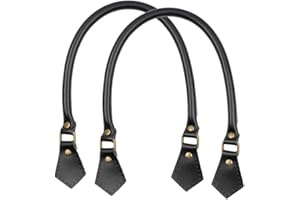 Asudaro Anse De Sac À Main, Poignée de Sac 1 Paire de poignées de Sac en Cuir PU chaîne bandoulière Femme bandoulière Sangles de Remplacement ceinture pour Sac Bricolage Sac Accessoires 40/50 / 60cm