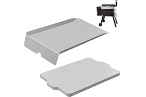 BQMAX Drip Pan Heat Baffle with 10 Pack Drip Tray Liners Replacement Parts for Traeger Pro 22 Series Pellet Smoker Grills, Lil Tex Elite 22, Lil Tex, Lil Tex Elite, Traeger BAC012, BCA070, BAC507