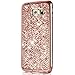 Produktbild Galaxy S7 Hülle,Surakey Luxus Glänzend Glitzer Strass Diamanten Handyhülle TPU Silikon Hülle Case Tasche Weiche Silikon Rückseite Glitzer Schutzhülle für Samsung Galaxy S7, Rose Gold