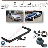 ahk mercedes w212 Anhängelast: 1800 kg AHK Anhängerkupplung mit Elektrosatz 13 polig für Mercedes C-Series W-202 1993-2000 Anhängevorrichtung Hängevorrichtung - starr, mit angeschraubtem Kugelkopf
