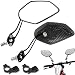Produktbild EEEKit Fahrradspiegel, 2er-Pack Universal einstellbar Fahrrad Glasspiegel drehbar sicherer Rückansicht für Mountainbike Electric Bike Radfahren