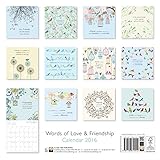 Image de Words of Love & Friendship Wall Calendar 2016 (Art Calendar)