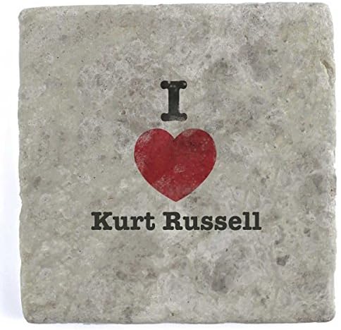 I Love Kurt Russell - Marble Tile Drink Coaster