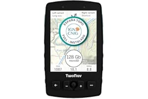 TwoNav Aventura 2 Plus (64 GB) + MicroSD (128 GB) + Mapa Completo España IGN Topo 1:25.000 Instalado, GPS de Mano con Pantalla Amplia 3.7 Pulgadas, Botones y Joystick para montaña, Alpinismo