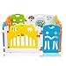 Baby Vivo PLAYPEN COLORS MADE OF PLASTIC WITH DOOR