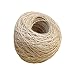 Produktbild 100m Naturjute Burlap Twine Schnur-Seil Arts Crafts Verpackung Hochzeit Geschenkanhänger-Verpackungs-Dekoration (10 Stück)