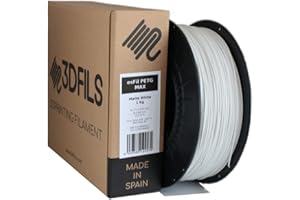 3DFILS - Filamento PETG Blanco Mate para impresión 3D (1,75 mm / 1 Kg, Blanco Mate)