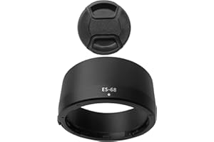 Copriobiettivo ES-68+copriobiettivo per obiettivo Canon EF 50mm f/1.8(non per 1.4) STM, HUIPUXIANG 49mm