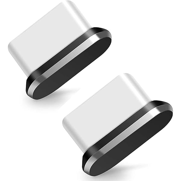 4 Tappi Antipolvere Per Porte USB - Silicone Morbido, Antiperdita, Nero E Fluorescenti - Foto 3