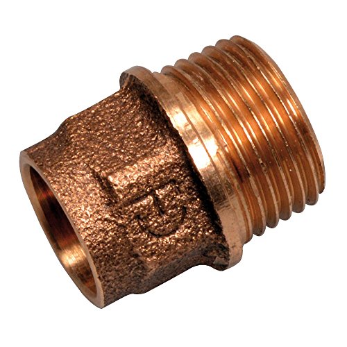 Preisvergleich Produktbild Übergangsnippel für Kupfer 22mm 1'AG Rotguss Lötfitting