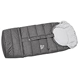 In drei Längen verstellbar Peg Perego Y5ULVFSGRA Vario-Fußsack Universal, grau