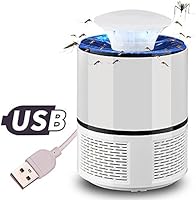 Pawaca Lampe de tueur de moustique de LED sans rayonnement, USB alimenté non-toxique UV LED Insect Killer, lampe électronique de piège de moustique, Bug Zapper avec écologique pour l'intérieur