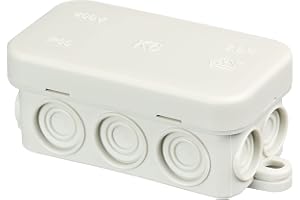 SD ProfiLine våtrumskopplingsdosa K6, 80 x 43 x 34 mm, ljusgrå, 10 stycken