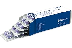 ‎MIRADENT miradent Mira-2-Ton® Tabletten 50 Stück | Kautabletten zum Einfärben als Plaquetest vor dem Zähneputzen | bewährt | zuverlässig | motivierend | Einfache Anwendung | Erythrosin- und glutenfrei