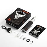 E Zigarette Starterset LoVaper® 60W Mod kit, 2200mAh Akku, Top Refill 0.3ohm/2.0ml Verdampfer Tank, TC (Temperaturregelung) Box Mod mit 18650 Integriertem Batterie, E Shisha Ohne Nikotin (Schwarz) -
