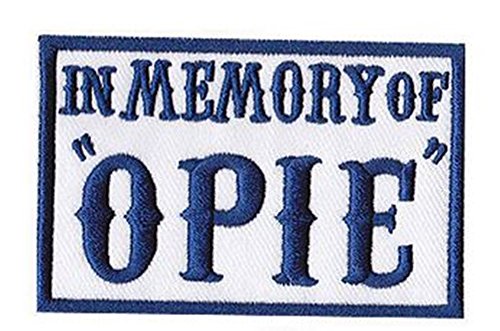 In Memory of Opie outlaw anarchy MC biker patch (3"x2") Navy Blue