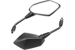 XERIAL 1 pair Rearview Mirrors Compatible For TRIUMPH TIGER 800 1050 1200 Speed Street Triple 675 765 Motorcycle Rear View Left Right Side Mirror (Black)