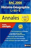 Image de Histoire-Géographie L-ES-S : Sujets corrigés