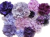 YYCRAFT Chiffon-Blume zum Nähen Verzieren, Baby Mädchen Stirnband Haarschleifen Basteln, 2\