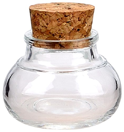 14 kleine Korkengläser „Mini 40“ incl. Korken für Gastgeschenke, Gewürze, Glasdose, Aufbewahrungsglas, Korkenglas rund von Flaschendiscount - 3