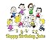 Produktbild Charlie Brown Peanuts Snoopy Edible Image Photo Cake Topper Sheet Personalized Custom Customized Birthday Party - 1/4 Sheet - 74228 by Sweet Custom Cakes