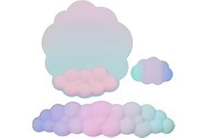 XIAONAN Cloud Handballenauflage für Tastatur und Maus, Tastatur-Maus-Handgelenkauflage Memory Foam Cloud Handgelenkauflage zur Schmerzlinderung Handgelenkauflage Kissen (fba-0036-3)