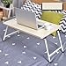 Produktbild SUPPORT Faltender Laptop-Schreibtisch-Tabellen-Stand, Computer-Laptop-Stand, Faltbares Frühstücks-Fach, Notizbuch-Laptop-Schreibtisch, Fauler Tabellen-Bett-Schreibtisch, Kohlenstoffstahl-Rahmen, Bewegliches Falten (40 * 60 * 30cm) ( Farbe : White maple color )