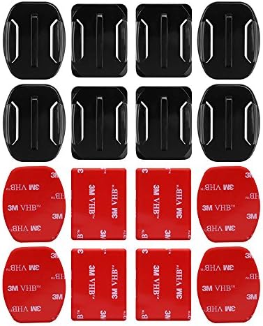 ACXOPT pcs Flat Curved Base Mount 3M VHB Stickers For GoPro Hero 5 3 4 Session Xiaomi Yi 4K Kit SJ4000 Mount for Gopro Accessories Set