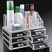 chinkyboo Cosmetic Organizer Clear Acrylic Makeup Drawers Case Box Jewelry Storage Display (6 drawers)