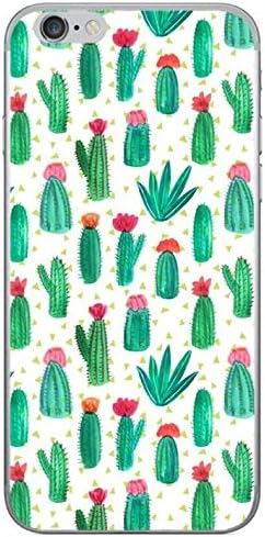 iPhone 5 5S SE Case, iNenk New Summer Fruits Strawberry Watermelon Banana Transparent TPU Soft Cases Cactus Flamingo Phone Covers for iPhone 5 5S SE - Cactus Plants