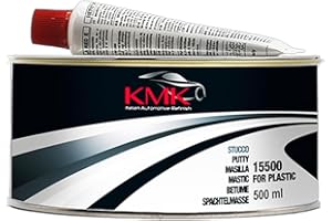 Stucco per plastica 500 ML KMK | Stucco flessibile bicomponente | Professionale per carrozzeria