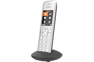 ‎GIGASET Gigaset CE575HX - DECT-Mobilteil mit Ladeschale - hochwertiges Schnurloses Telefon für Router und DECT-Basis - Fritzbox-kompatibel - moderne Benutzeroberfläche - Mobilteil mit Ladeschale, silber