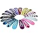 Janecrafts 72 Pcs Hair Clips Cute Baby Girls Floral Printed Metal Barrettes Mix Colors