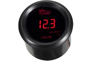 Mintice 12V Auto 2" 52mm Universale Digitale LED Rosso Leggero Manometro Tensione Volt Indicatore Calibro di Auto Motore Misuratore Meter