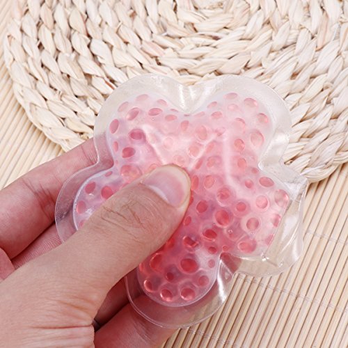 Healifty Mehrfachkompresse Kalt-/Warmkompresse Blume Form Thermoperlen für Erholung und Physiotherapie 12CM (Rosa)