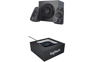 Logitech Z623 Système de Haut Parleur 2.1 pour PC/PS4/Xbox/TV + Récepteur Audio sans Fil, Adaptateur Bluetooth pour PC/Mac/Smartphone/Tablette/ pour enceintes & haut parleur, Prise EU