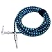 Price comparison product image Rayzm Guitar Cable-3 meters Noiseless Guitar/Bass Cord,1/4" Braided Angled Male Instrument Cable with Tweed Woven Jacket-Blue