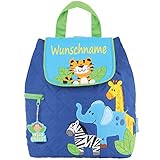 Der Rucksack wird per Flexdruck mit Ihrem Wunschnamen personalisiert. Bitte senden Sie uns diesen hier, per Nachricht über Amazon.