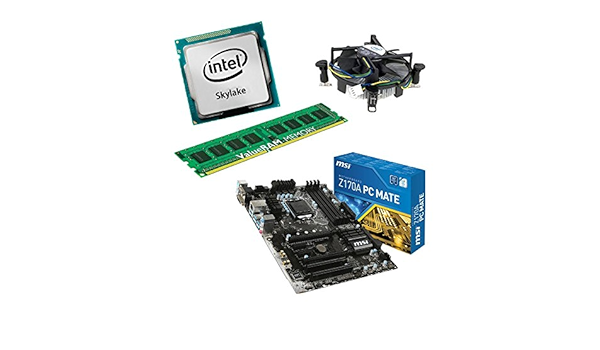 Upgrade Kit Msi Z170a Pc Mate Motherboard For Desktop Pc With I5 6600k Skylake Processor 8 Gb Ddr4 Ram And Intel Hd530 On Chip Graphics Amazon Co Uk Computers Accessories