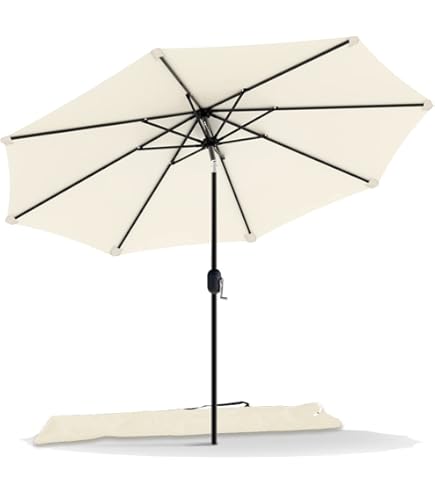 COSTWAY Hawaii Parasol Tilting Beach Screen, Garden Screen, Height Adjustable, UV Protection, Straw Parasol, Market Parasol, Patio Parasol with Carry COSTWAY Hawaii Parasol Tilting Beach Screen, Garden Screen, Height Adjustable, UV Protection, Straw Parasol, Market Parasol, Patio Parasol with Carry