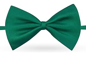 FATASH Kids Bow Tie for Boys, Silk Satin Pre-Tied Bowtie, Adjustable Neck Bow Tie, Classic Solid Color Bowtie Suitable For Birthday Party, Wedding