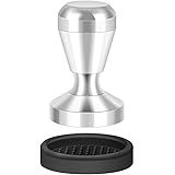 PHILORN Coffee Tamper 51mm Espresso Coffee Powder Press Tamper with Silicone Temper Mat for Home and Office Coffee Shop Suppl