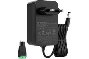 BTF-LIGHTING Strömadapter 5V 6A 30W Certifierad CE LED-transformator AC 100-240V till DC 5V för LED-remsa WS2812B SK6812, WiF