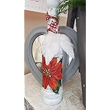 Upcycling Nostalgische Dekorationsflasche im Shabby Chic Stil