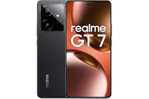 realme Smartfon GT7 5G, 12 + 512 GB, bateria 7000 mAh, ładowanie 120 W, procesor Dimensity 9400e, aparat IMX906, planer AI, ekran e-sportowy Pro 6000 nitów, IP69, czarny, ekskluzywny Amazon, bez