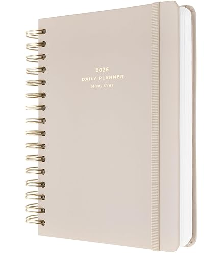 2026 Diary A5 Page A Day - Back To Black | Daily Planner 2026 With Diary Stickers Pocket Bookmarks January 2026 December 2026 Aesthetic Stationery Gifts For Women For Men