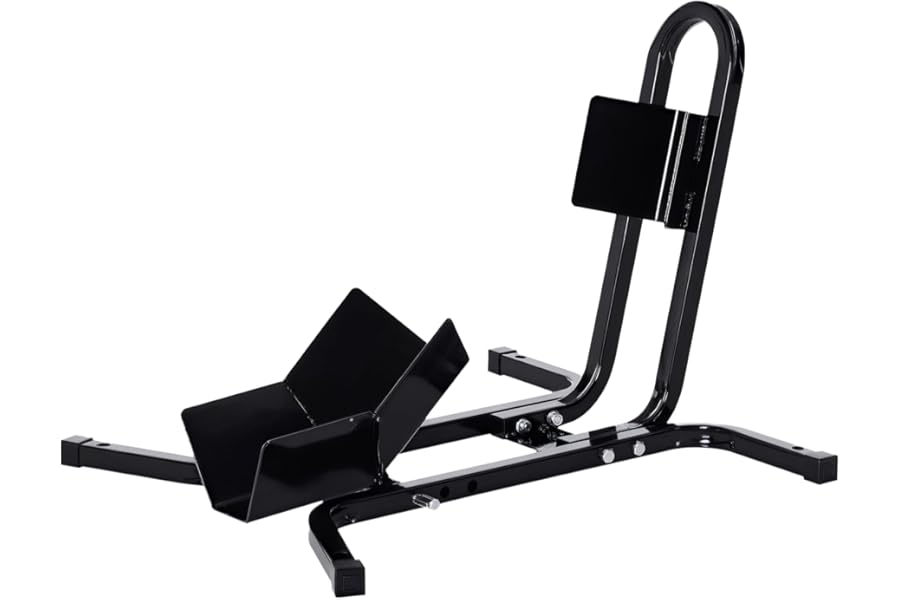 HOMCOM Metal Motorcycle Motorbike Wheel Chock Locking Stand System 17", 19", 21"/43, 48, 51 cm Front Wheels Steel Adjustable Fixing Tyre Holder Support