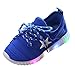 Produktbild Kinder Sneaker, FEITONG Kleinkind Turnschuhe Stern Leuchtend Casual Bunte Lichter Schuhe Beiläufig Schuhe (34, Blau)