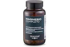 BIOS LINE Principium, Magnesio completo Brevettato con miglior assorbimento, 4 Fonti di Magnesio Integratore Anti stress, 180 Compresse, Prodotto Adatto ai Vegani