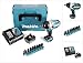Produktbild Makita DTW 1002 RF1J 18 V Li-Ion Akku Schlagschrauber im Makpac + 1x BL 1830 3,0 Ah Akku + DC18RC Ladegerät + Makita B-54645 1/2' Steckschlüssel Satz 9-tlg.
